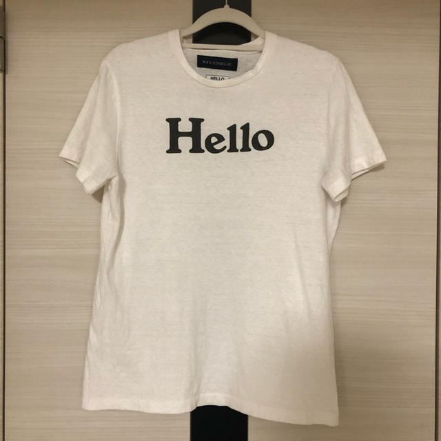 MADISONBLUE(マディソンブルー)の完売品★MADISONBLUE  HELLO Tシャツ レディースのトップス(Tシャツ(半袖/袖なし))の商品写真