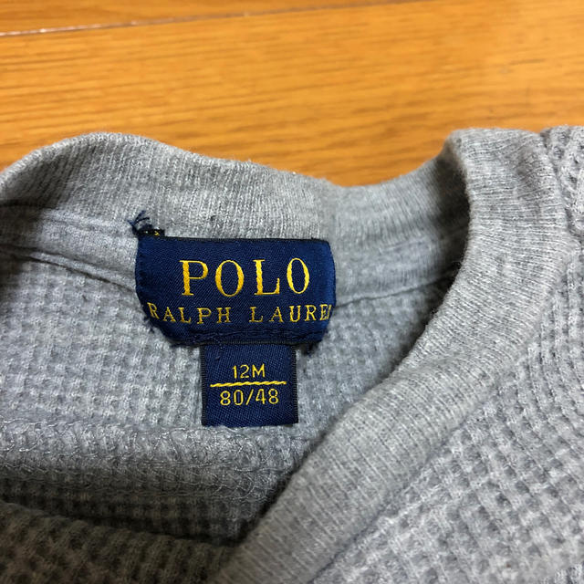 POLO RALPH LAUREN(ポロラルフローレン)のラルフローレン  ワッフル地ロンT キッズ/ベビー/マタニティのベビー服(~85cm)(Ｔシャツ)の商品写真