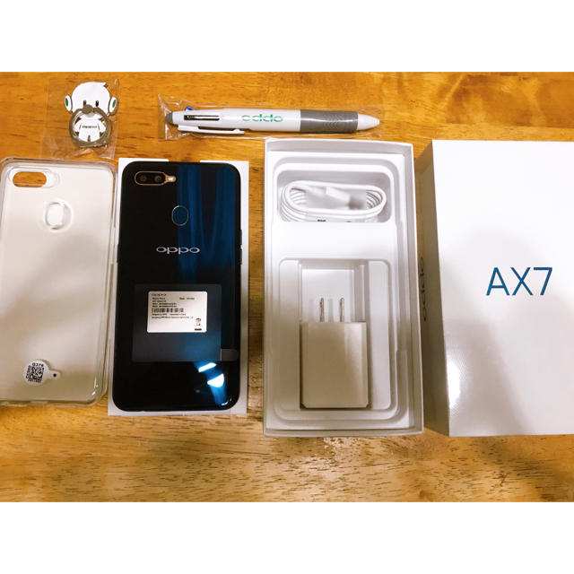 スマートフォン本体OPPO AX7 ブルー