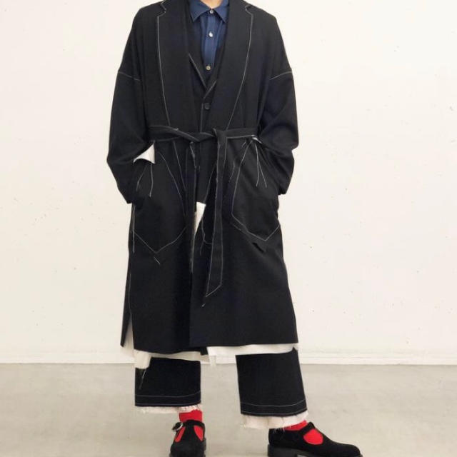 Yohji Yamamoto(ヨウジヤマモト)のsulvam サルバム オーバーコート メンズのジャケット/アウター(その他)の商品写真