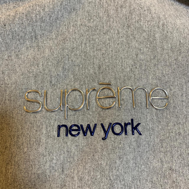 supreme   logoパーカー グレー 1