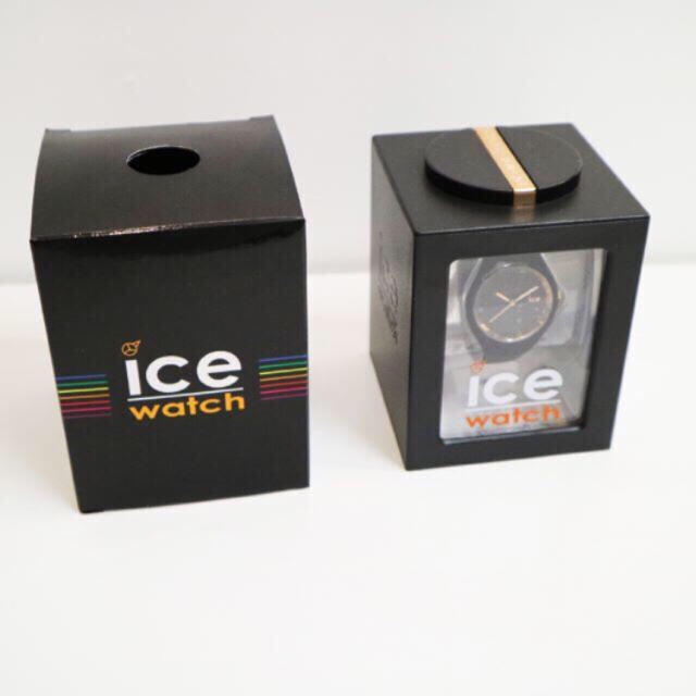 アイスウォッチ]ICE WATCH 腕時計 34mm ブラック×ローズゴールド