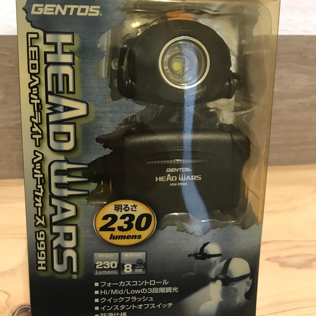 GENTOS(ジェントス)のジェントスヘッドライト 新品未使用 スポーツ/アウトドアのアウトドア(ライト/ランタン)の商品写真