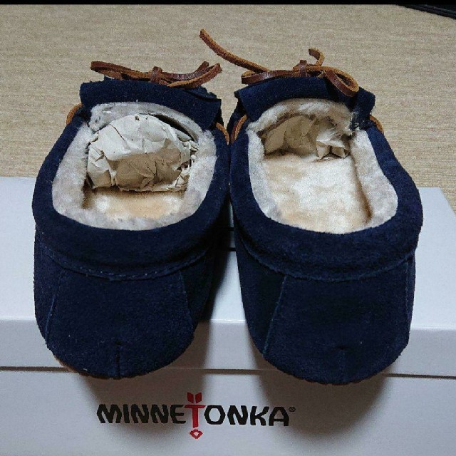 【新品】MINNETONKA キルティートラッパーファーモカシン
