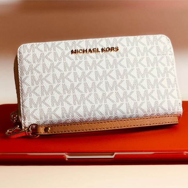 MICHAEL KORS マイケルコース シグネチャー ジップラウンド 長財布 - 財布