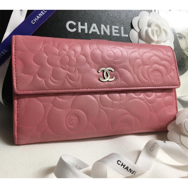 CHANEL - 最終値下げ CHANEL シャネル 美品 長財布 カメリア 正規品 花柄の通販 by Rin's shop｜シャネルならラクマ