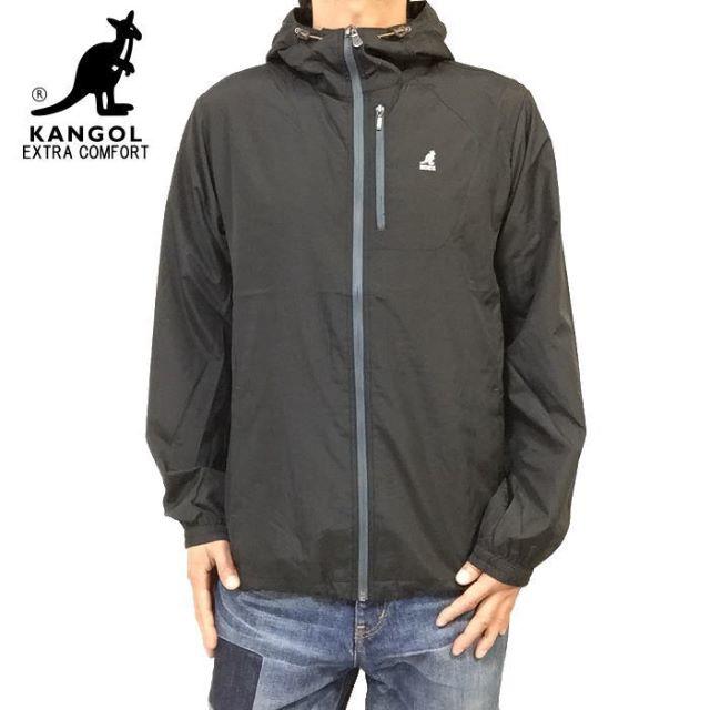 KANGOL(カンゴール)の新品　黒　ＸＬ　ＫＡＮＧＯＬ　カンゴール　撥水　マウンテンパーカー　ナイロン メンズのジャケット/アウター(マウンテンパーカー)の商品写真