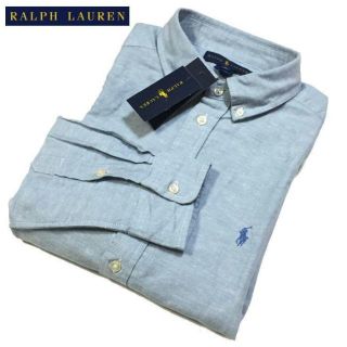 ラルフローレン(Ralph Lauren)のＳＡＬＥ　新品　ラルフローレン　リネンコットンブレンド　シャンブレーシャツ(シャツ)