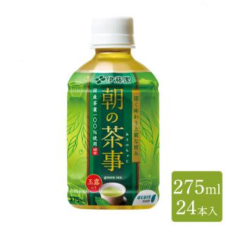 イトウエン(伊藤園)の朝の茶事玉露入り 275ml 24本入 (茶)