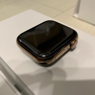 アップル(Apple)のApple Watch series4 ステンレススチール ゴールド 44mm(PC周辺機器)