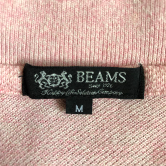 BEAMS(ビームス)のBEAMS ポロシャツ Mサイズ ピンク メンズのトップス(ポロシャツ)の商品写真