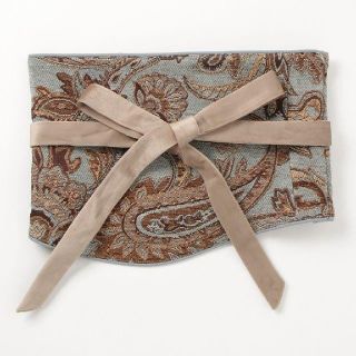 アメリヴィンテージ(Ameri VINTAGE)のLight様専用 PAISLEY RUG WIDE BELT アイスブルーM (ベルト)