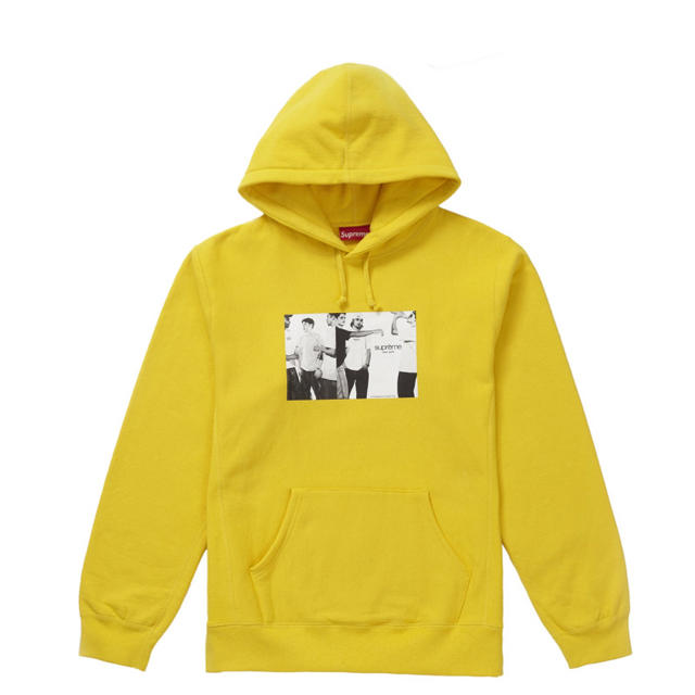 Supreme classic ad hooded sweatshirt L 黄