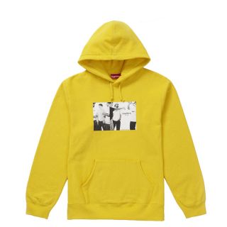 シュプリーム(Supreme)のSupreme classic ad hooded sweatshirt L 黄(パーカー)