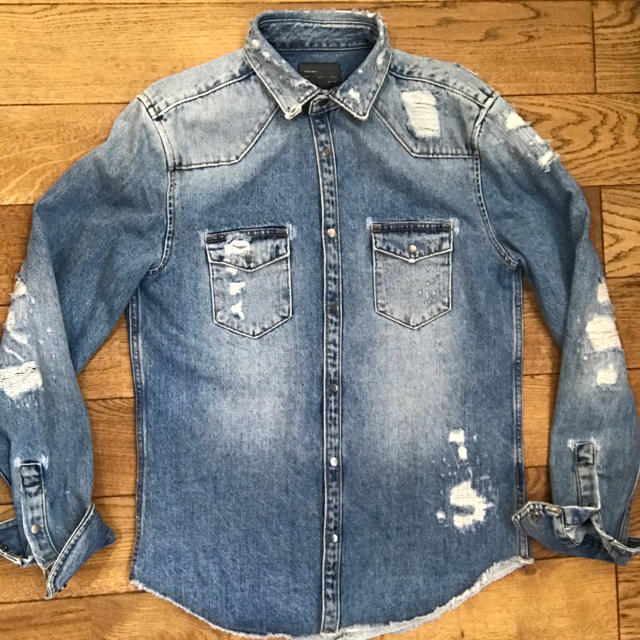 Zara Zara デニム シャツ ジャケットの通販 By Tk S Shop ザラならラクマ