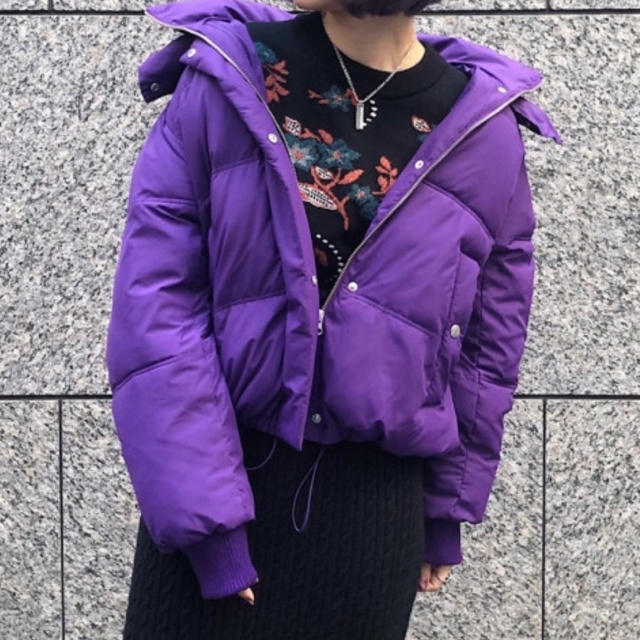 PAGEBOY 紫 ダウンジャケット | フリマアプリ ラクマ