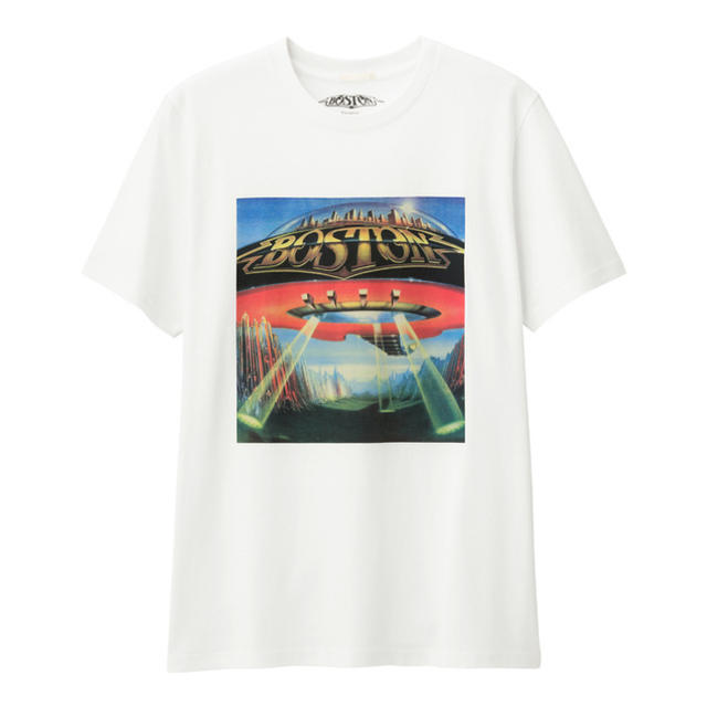 GU(ジーユー)のボストン ツアーTシャツ バンドTシャツ ドントルックバック Boston 白 メンズのトップス(Tシャツ/カットソー(半袖/袖なし))の商品写真