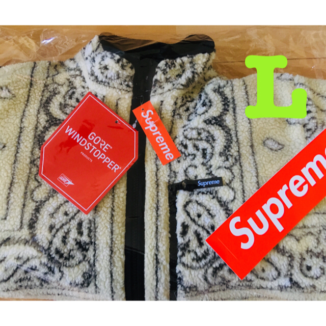 Supreme Bandana Fleece Jacket  L