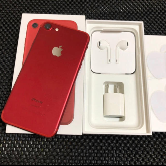 iphone 7(product)red 128GB simフリー可能