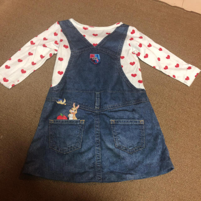 DENIM DUNGAREE(デニムダンガリー)のストンプスタンプ 白雪姫 ワンピース キッズ/ベビー/マタニティのキッズ服女の子用(90cm~)(ワンピース)の商品写真