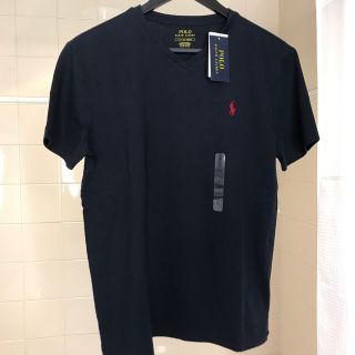 ポロラルフローレン(POLO RALPH LAUREN)の☆新品 POLO ラルフローレン Vネック Tシャツ S 紺 ☆送料込み(Tシャツ/カットソー(半袖/袖なし))