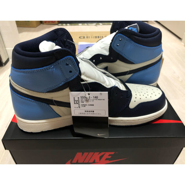 NIKE(ナイキ)のNIKE AIR JORDAN 1 RETRO HIGH OG OBSIDIAN メンズの靴/シューズ(スニーカー)の商品写真