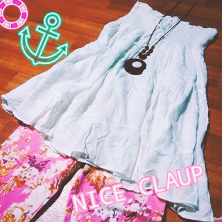 ナイスクラップ(NICE CLAUP)のNICE CLAUP☆２wayスカート&キャミソール(ひざ丈スカート)