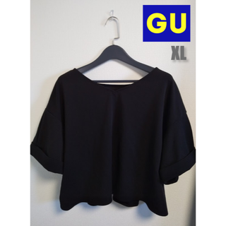 ジーユー(GU)のGU♡バックギャザー入トップス XL(シャツ/ブラウス(半袖/袖なし))