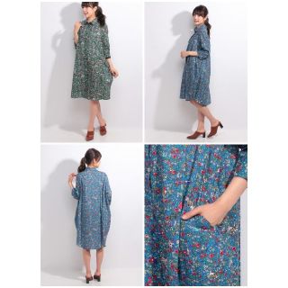 ツモリチサト(TSUMORI CHISATO)の【美品】TSUMORI CHISATO　キューバンフラワーズワンピース(ひざ丈ワンピース)