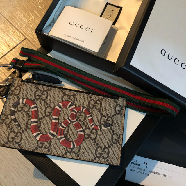 GUCCI グッチ 小銭 キングスネーク カード 定期 GG柄 スネーク-