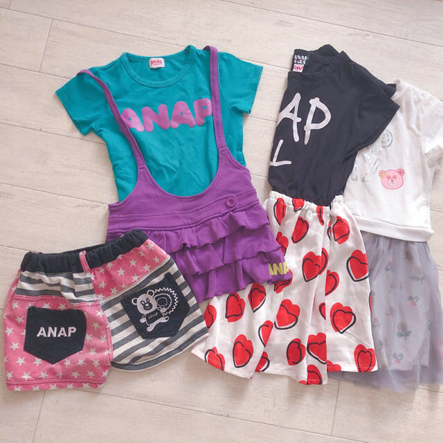 ANAP Kids(アナップキッズ)のANAP 9点 まとめ売り 姉妹 キッズ/ベビー/マタニティのキッズ服女の子用(90cm~)(ワンピース)の商品写真