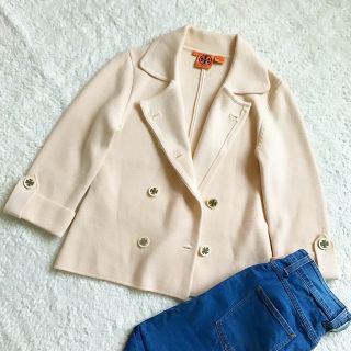 トリーバーチ ニットジャケット ノーカラージャケット(レディース)の