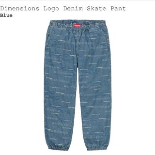 シュプリーム(Supreme)のSupreme Dimensions Logo Denim Skate Pant(デニム/ジーンズ)