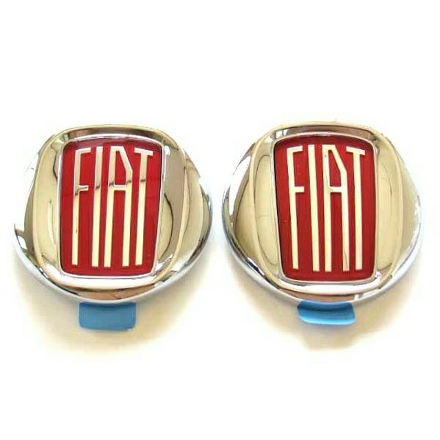 Fiat500【希少】ヴィンテージエンブレム前後セット★新品★フィアット