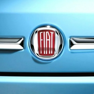 Fiat500【希少】ヴィンテージエンブレム前後セット☆新品☆フィアット ...