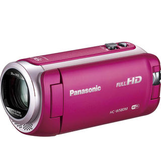 パナソニック(Panasonic)の【新品未使用】パナソニック HDビデオカメラ ピンク HC-W580M-P(ビデオカメラ)