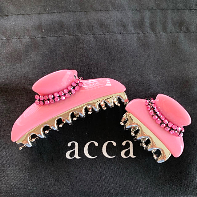 acca ヘアクリップ ピンク 新品未使用