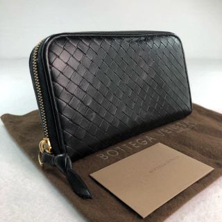 Bottega Veneta   生産終了品 ボッテガヴェネタ 長財布 黒×ゴールド