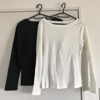 ムジルシリョウヒン(MUJI (無印良品))の無印良品 ＆ GU  カットソー 2点セット(Tシャツ(長袖/七分))