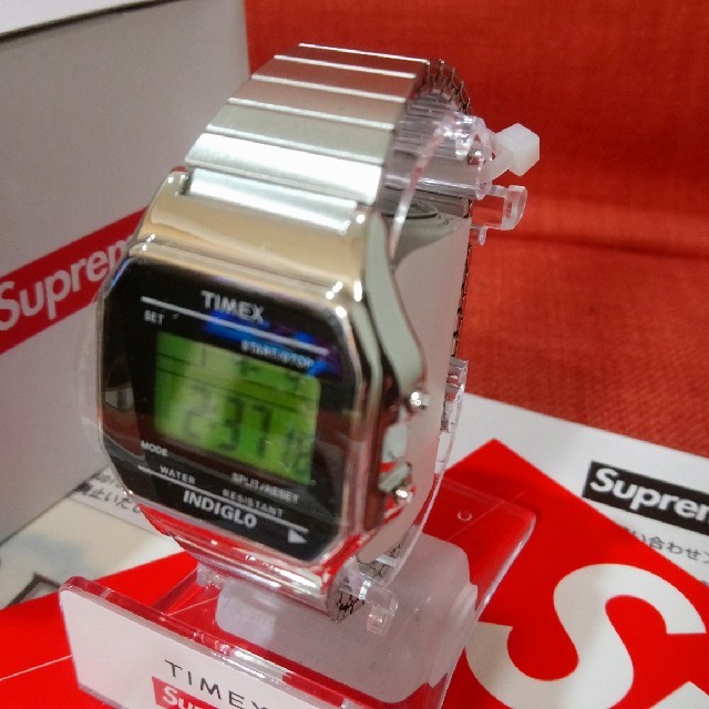 Supreme × TIMEX 腕時計 シルバー 送料込！