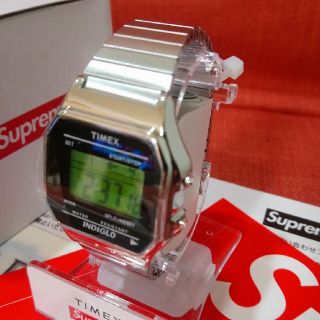 シュプリーム(Supreme)のSupreme × TIMEX 腕時計 シルバー 送料込！(腕時計(デジタル))