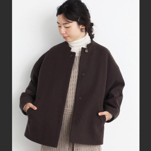 全品送料無料】 chambre de cdc スーパー100スタンド衿 ミディ丈コート
