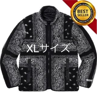 シュプリーム(Supreme)のReversible Bandana Fleece Jacket Black ①(ブルゾン)