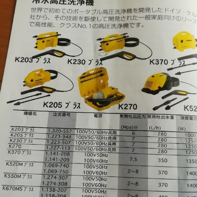 【lan様専用】ケルヒャーK205プラス スマホ/家電/カメラの生活家電(その他)の商品写真