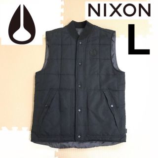 ニクソン(NIXON)のnixon 中綿ベスト L 黒(ダウンベスト)