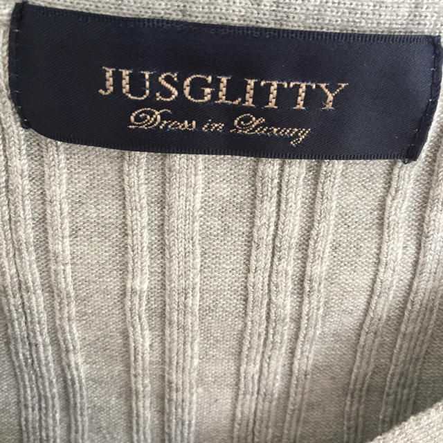 JUSGLITTY(ジャスグリッティー)のJUSGLITTY 刺繍ランダムリブカーディガン レディースのトップス(カーディガン)の商品写真