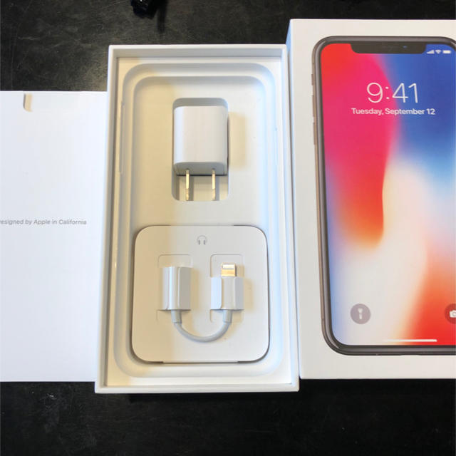 人気商品 Apple - iPhoneX 64G 黒 simfree SIMフリー スマートフォン