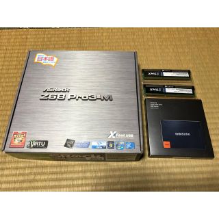 Z68マザー、CPU、メモリー、SSDセット(PCパーツ)