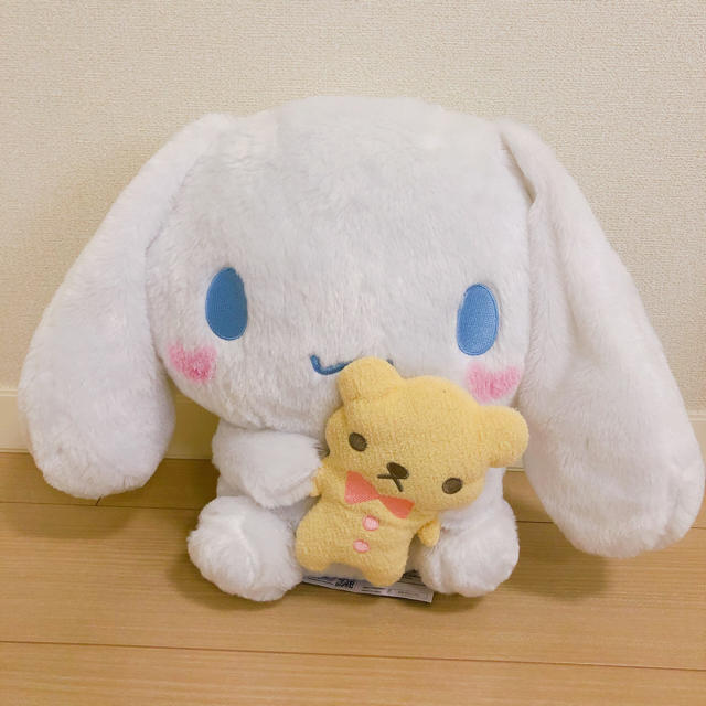 新品　シナモロール　クマだっこBIGぬいぐるみ　にっこり　シナモン　サンリオ