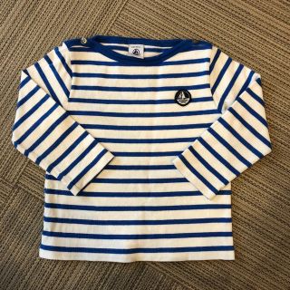 プチバトー(PETIT BATEAU)のプチバトー ボーダーカットソー 24m(Tシャツ/カットソー)